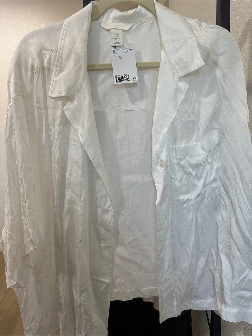 H&M White Button-Down Shirt